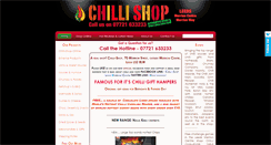 Desktop Screenshot of chilli-shop.co.uk