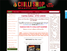 Tablet Screenshot of chilli-shop.co.uk