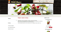 Desktop Screenshot of chilli-shop.cz