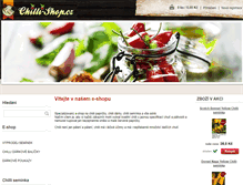 Tablet Screenshot of chilli-shop.cz